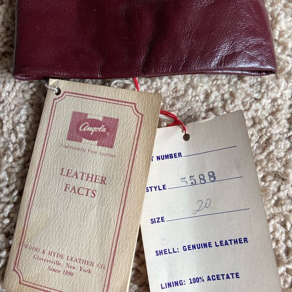 Vintage NWT 70s Leather Coat Trench Coat Sz 19-20 Office Daily Wear Boho Goth - Picture 5 of 15